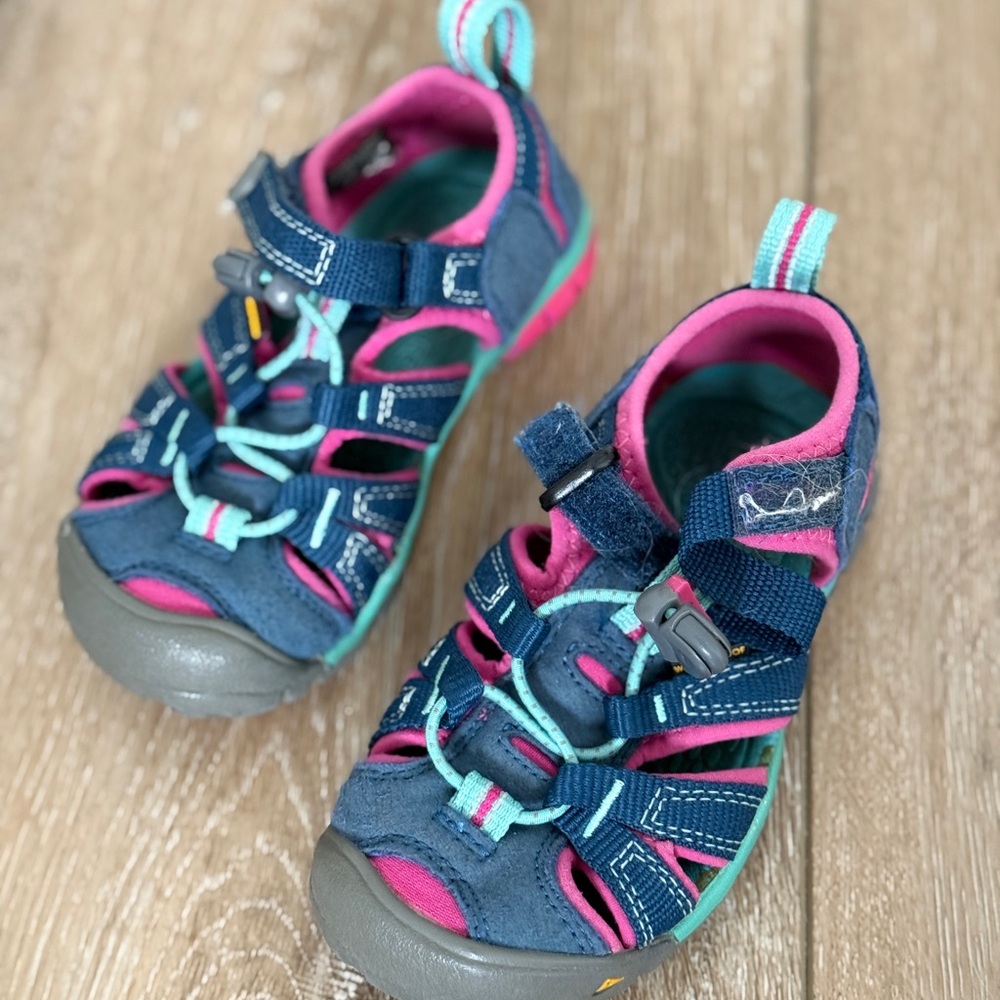 Keen Kids Blue and Pink Sandals